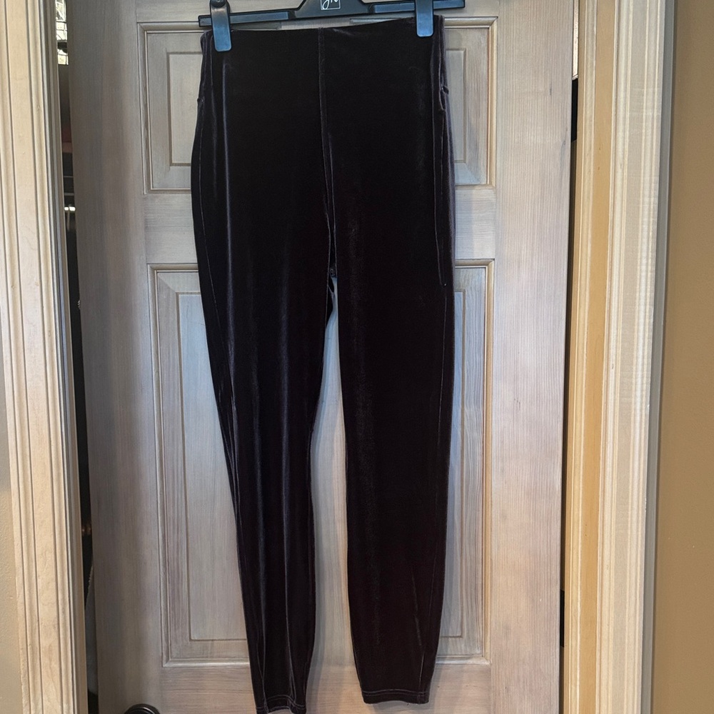 Lysse Purple Velvet Leggings